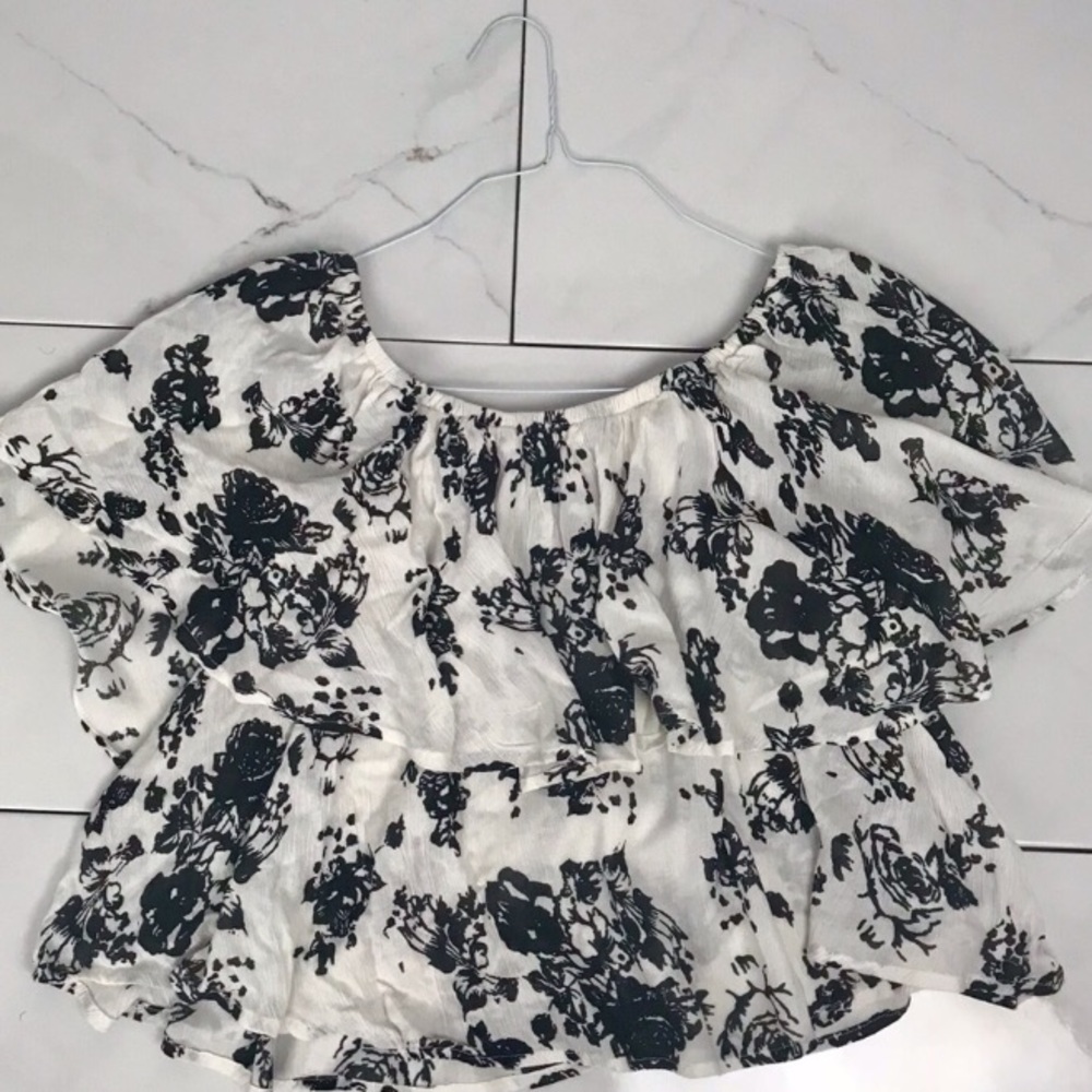 Off the Shoulder Floral Top